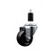 Service Caster 3'' SS Soft Rubber Wheel Swivel 1-3/8'' Expanding Stem Caster SCC-SSEX20S314-SRS-138 - alternate 1